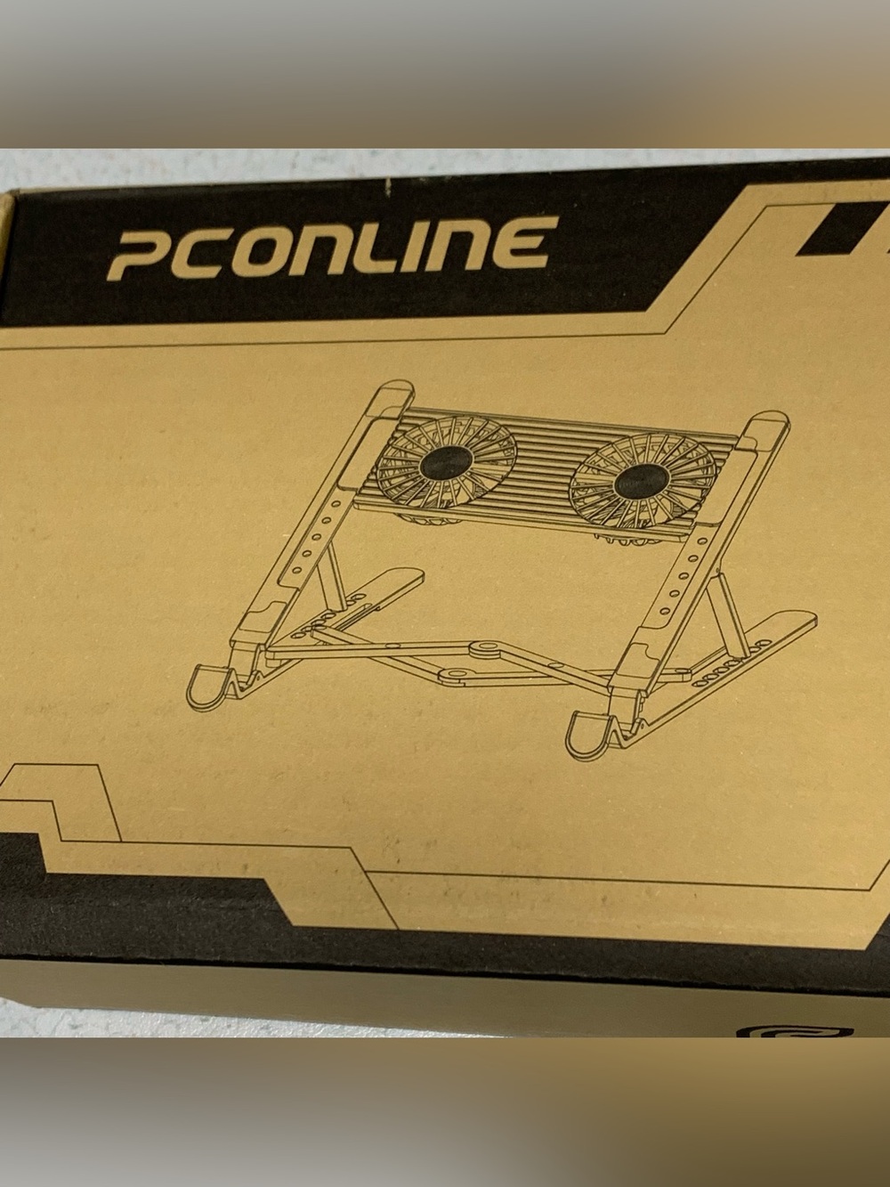 PCONLINE Notebook Folding Radiator - Black NIB - Picture 7 of 9